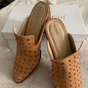 Arider Girl Studded Mules